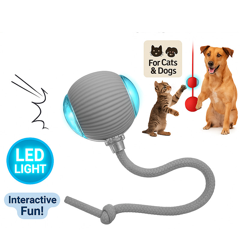 Automatic Rolling Ball Smart Cat Dog Toy Electric Pet Self-moving Kitten lot