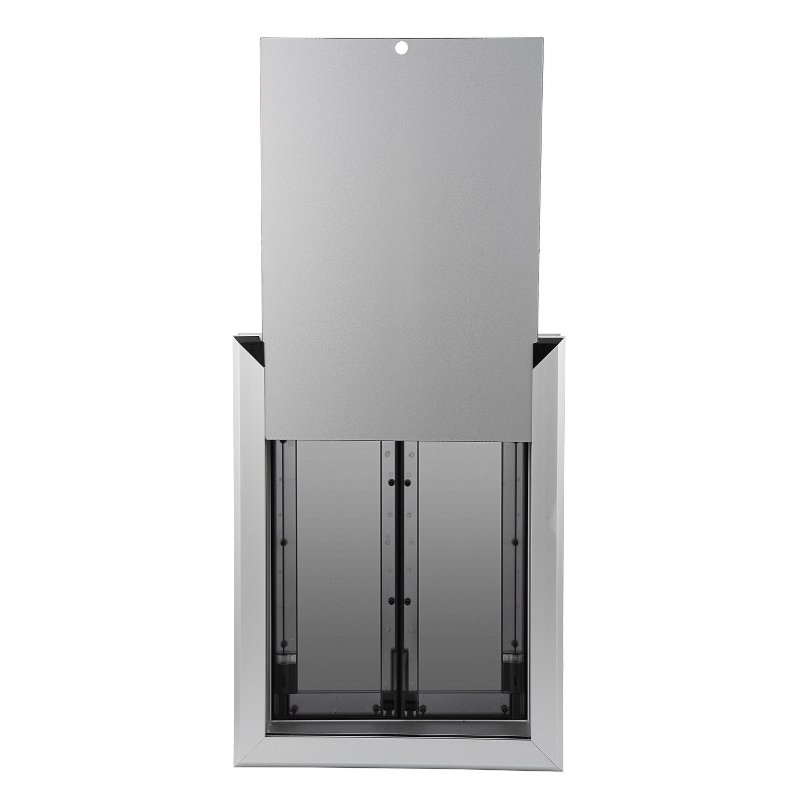 Extra Large Dog Door Aluminum Pet Door Double Panels Automatic Close 16”x21”