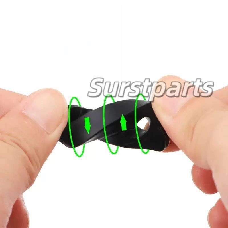 4pcs Black Car Door Lock Cover Pad, Silicone Shock Absorber for Sedan/ SUV US