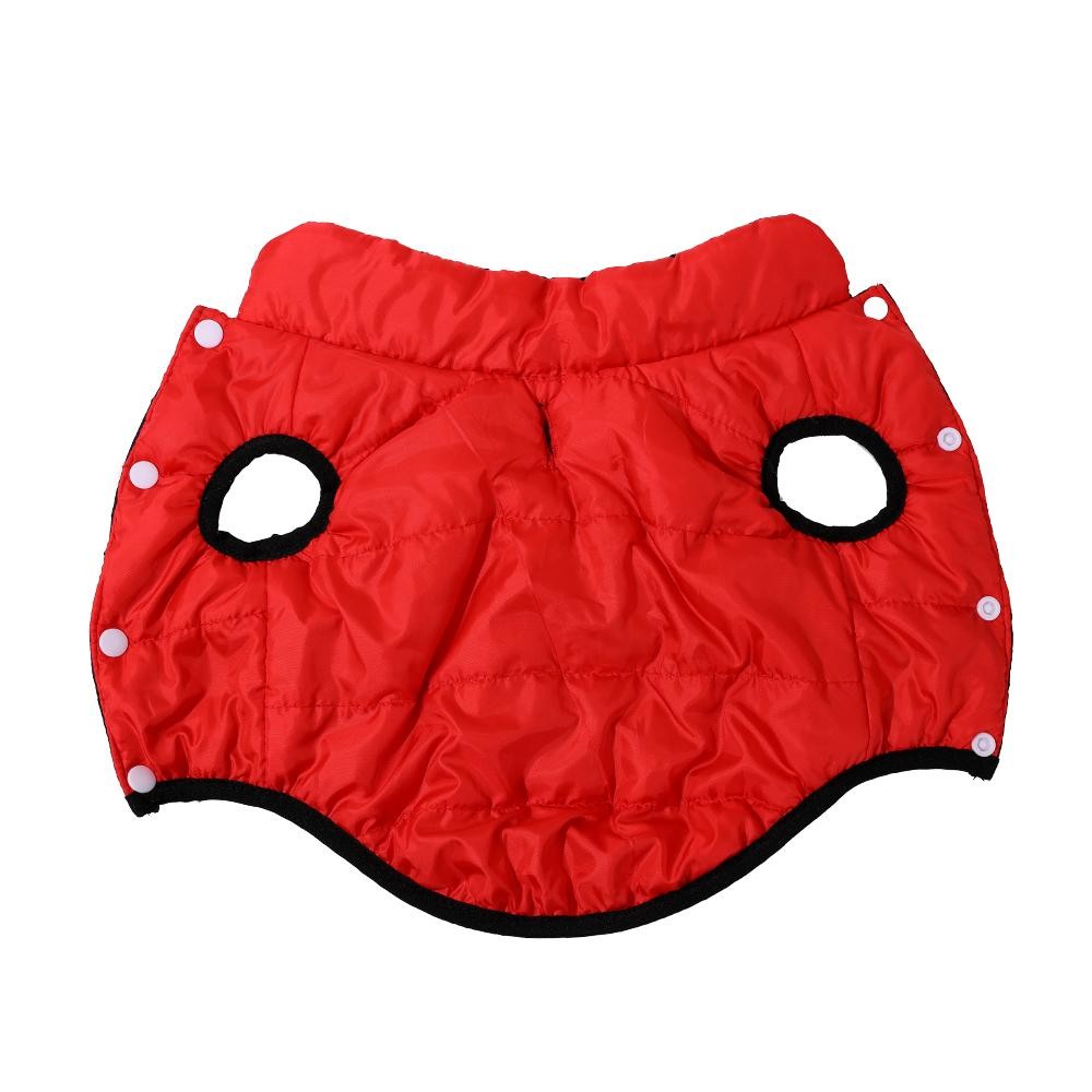 Reversible Waterproof Dog Jacket with Zipper Warm Windproof Pet Coat