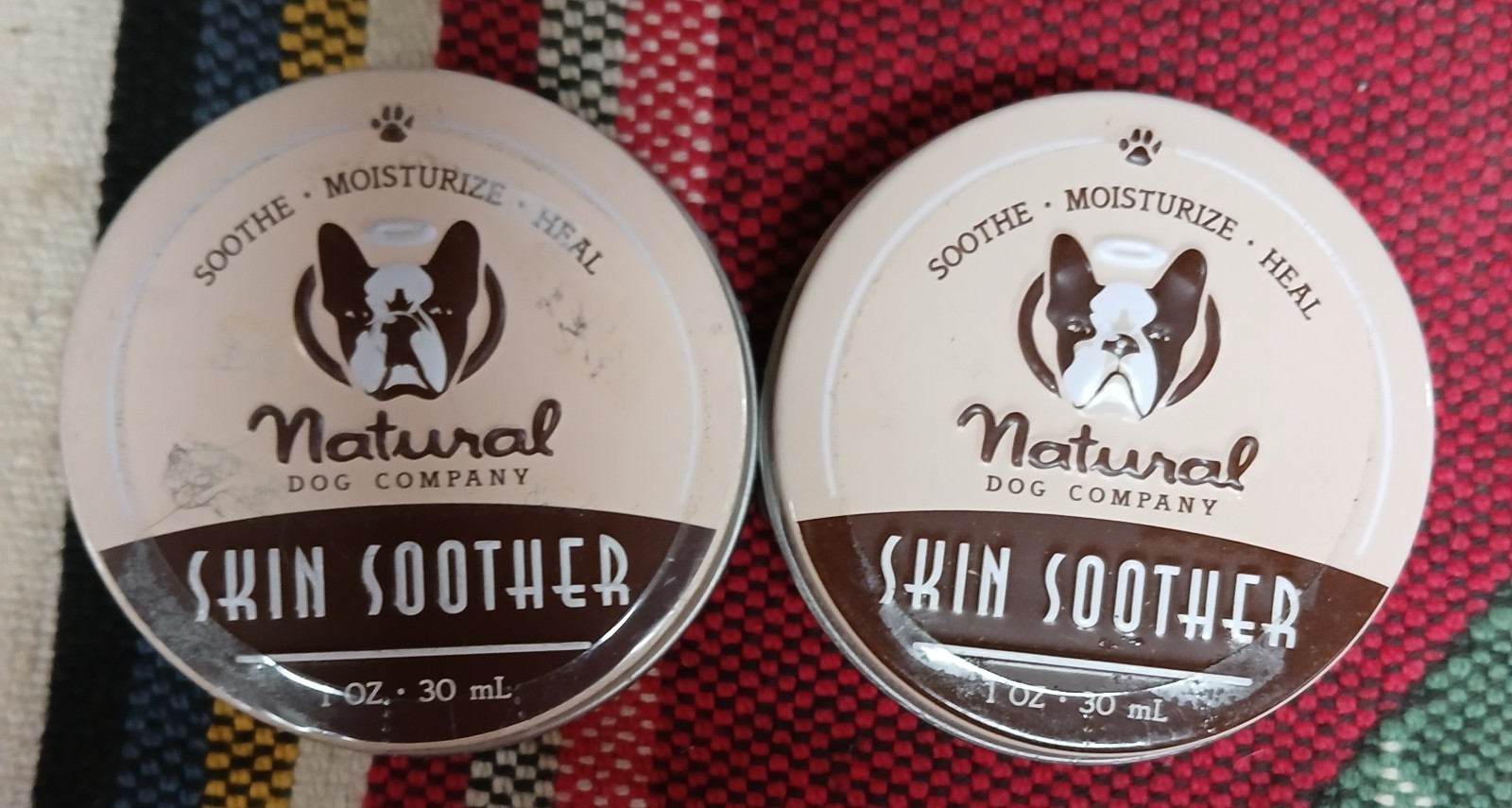 TWO-Natural Dog Company Skin Soother Hot Spots Rashes Dry Skin 1oz each FREE SHP