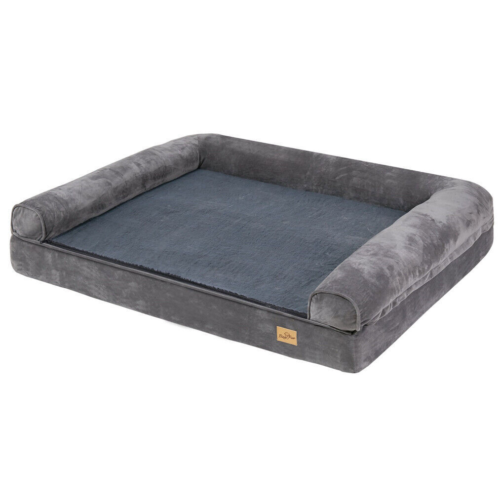 Jumbo XXXL Calming Dog Bed Orthopaedic Sofa Waterproof Washable Cover Plush Mat