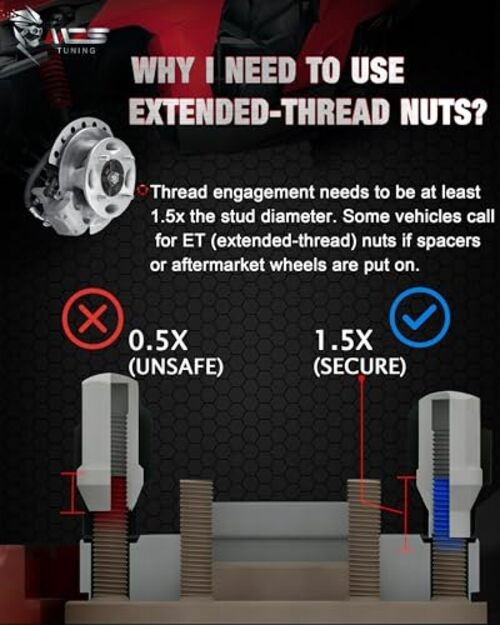 Wheel Spacers, 1/2″ 12mm Thick 5 Lug-M12-98/100/108/110/112/114.3/115-4 Pieces