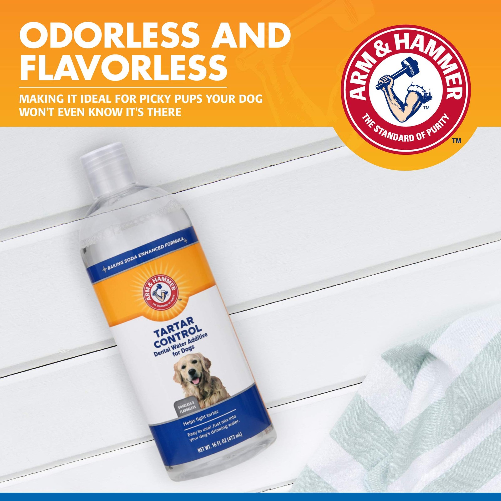 Arm & Hammer Dog Water Additive for Dental Care – Bad 16 Fl Oz (Pack of 1)