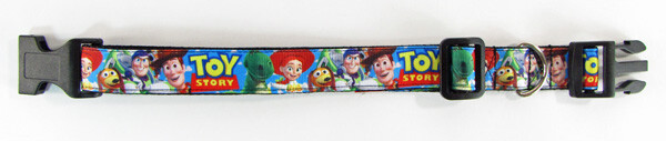 Toy Story dog collar handmade adjustable buckle collar 1″ wide or leash