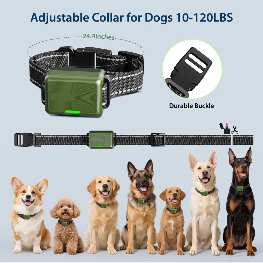 Dog Training Collar 4500FT Remote Rechargeable Waterproof Shock E-Collar 2 Dogs