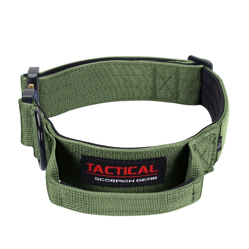 TSG Nylon Heavy Duty Dog Collar With Handle CanineTraining Walking
