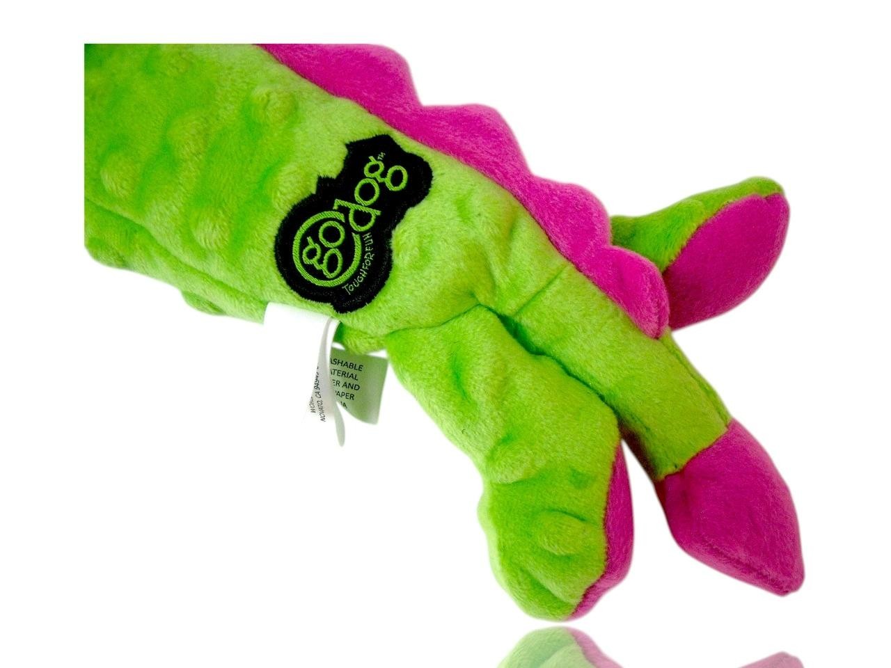 (2-Pack) GoDog Squeaky Dog Toy Large Skinny Dragon Durable w/ Chew Guard 16″ New