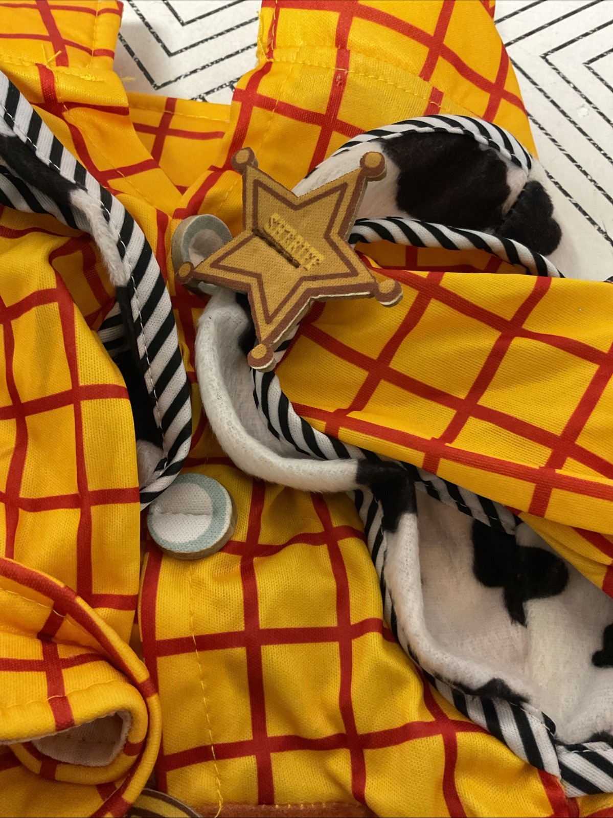 🥥 Rubies Toy Story Woody Pet Costume Size M🆕(NO SCARF)‼️AS SHOWN👇
