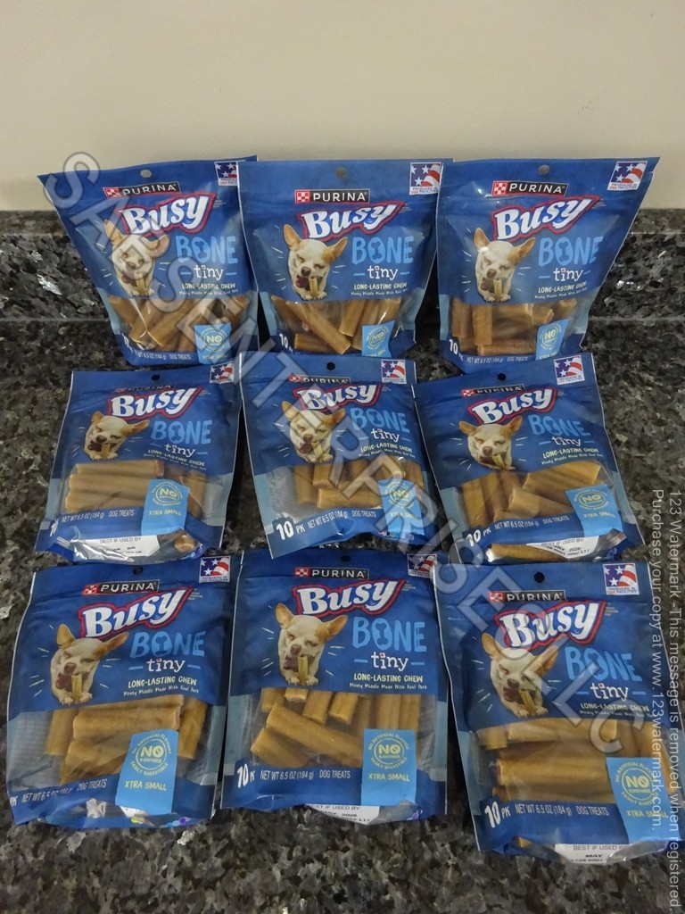 90 Purina Busy Bone TINY Long Lasting Chew Dog Treats Xtra Small (9 packs of 10)