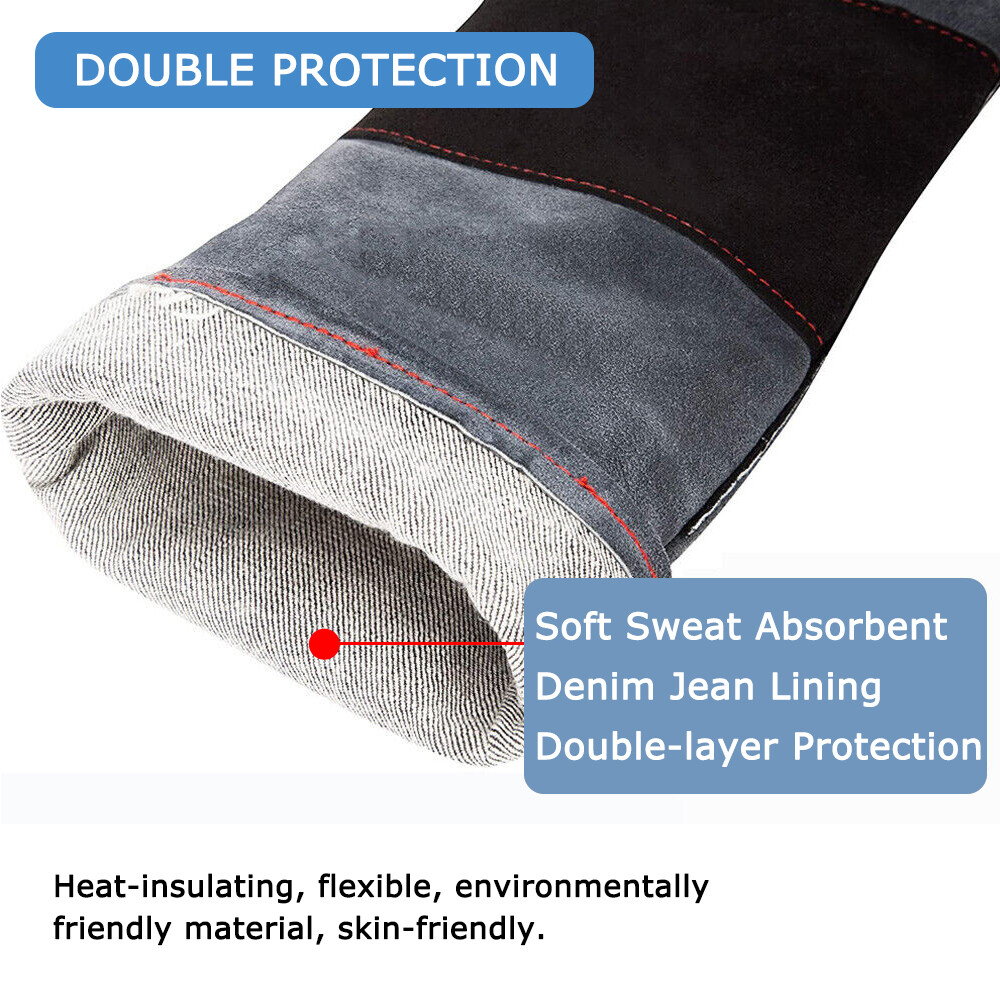 Handling Leather Gloves Training Animal Snake Bite Proof Dog Cat Scratch Protect