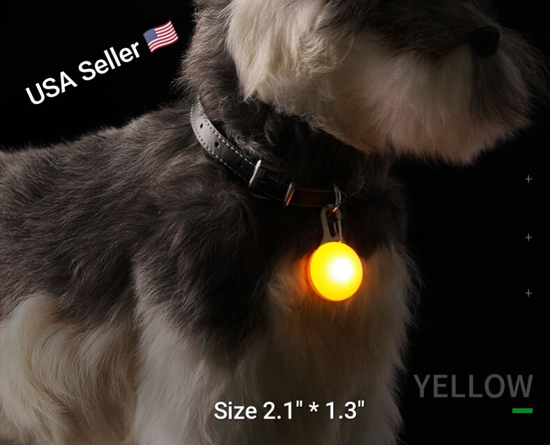 1pcs Pet Collar Pendant LED dog collar Night light pendant security luminous