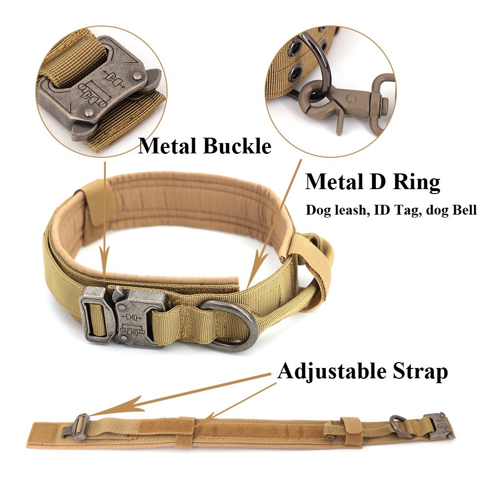 Tactical Training Dog Vest Dog Collar and Dog Leash Set with 12 patches
