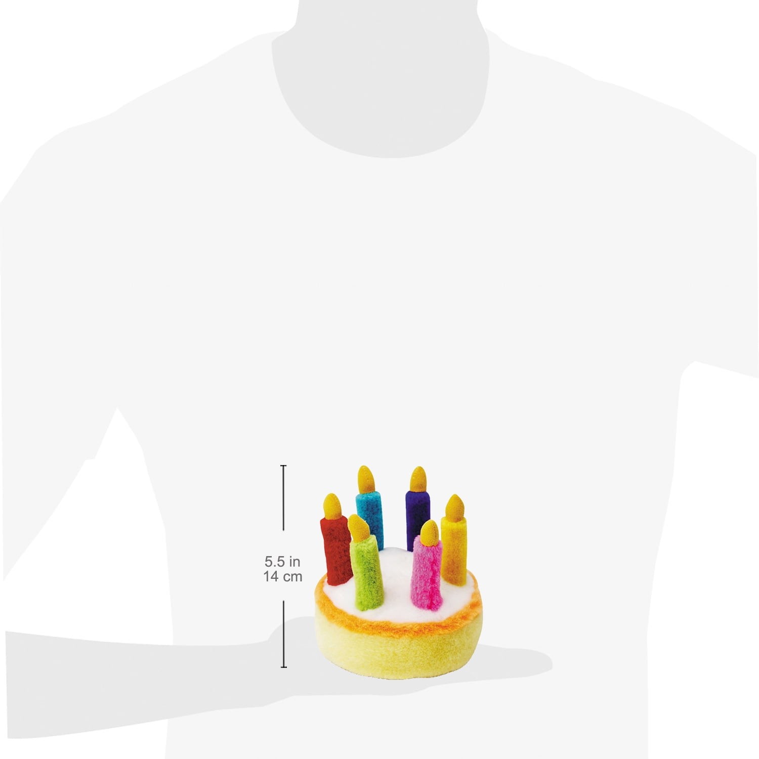 Multipet Birthday Cake Plush Dog Sound Toy Plays – HAPPY BIRTHDAY – Music Song