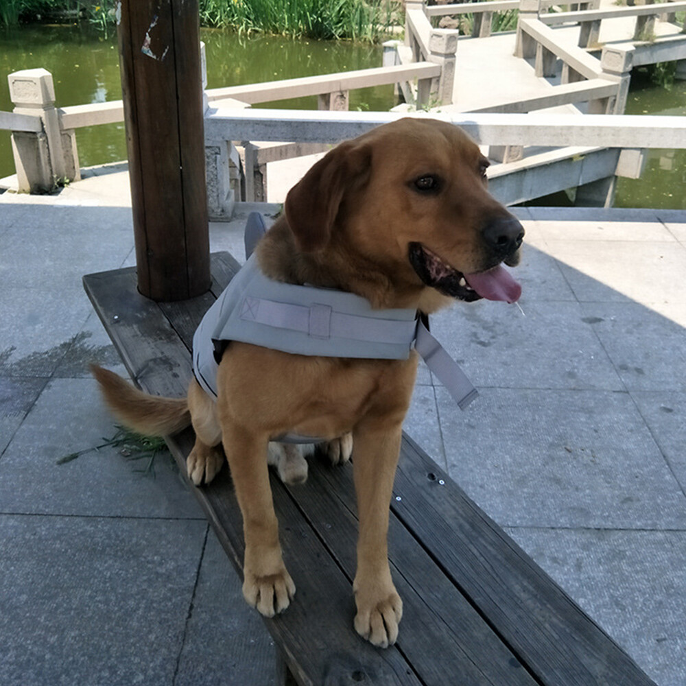 Pet Dog Life Jacket Puppy Swimming Float Safety Vest Adjustable w/ PULL Handle