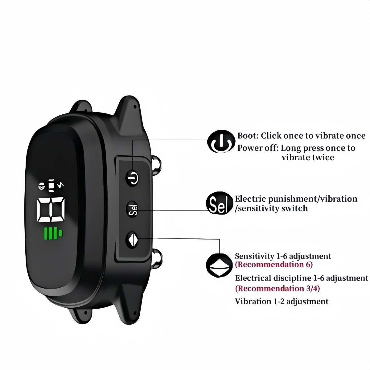 Automatic Anti Barking Dog Collar Stop Barkin Electric Training Collar for Dog