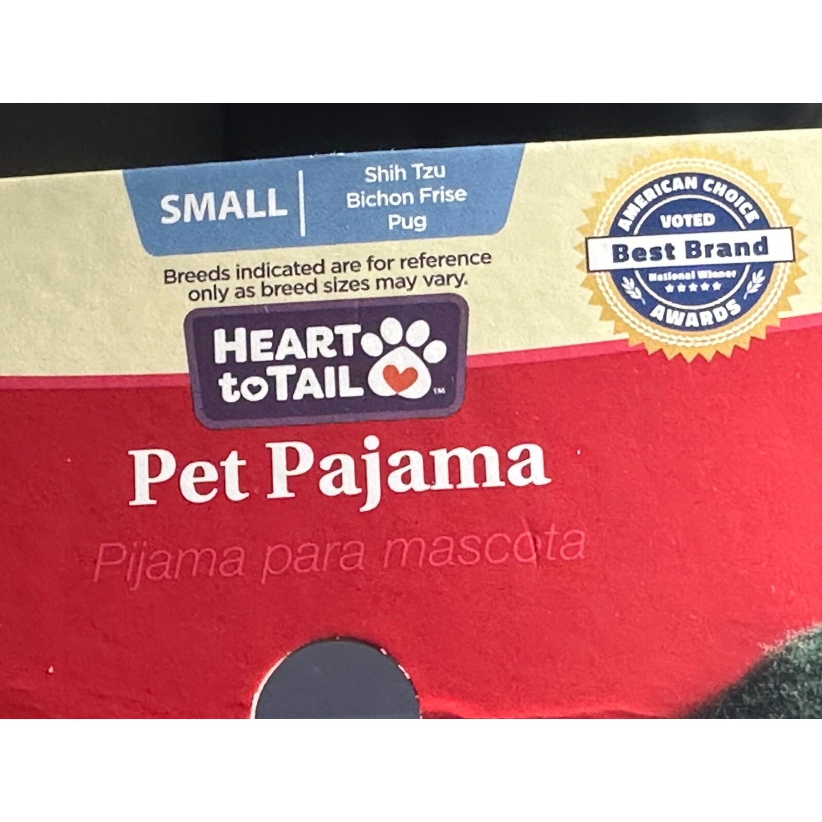 Heart To Tail Pet Pajama Holiday Small Shih Tzu Bichon Frise Pug Soft Fleece