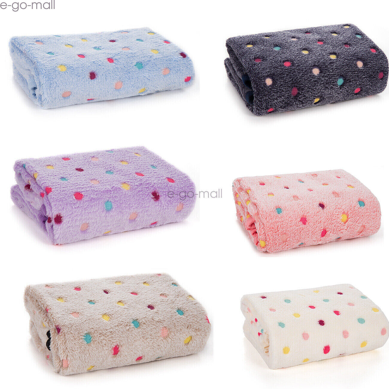 1/2pc Soft Cute Animal Pet Blanket Flannel Throw for Dog Puppy Cat Puppy S/Large