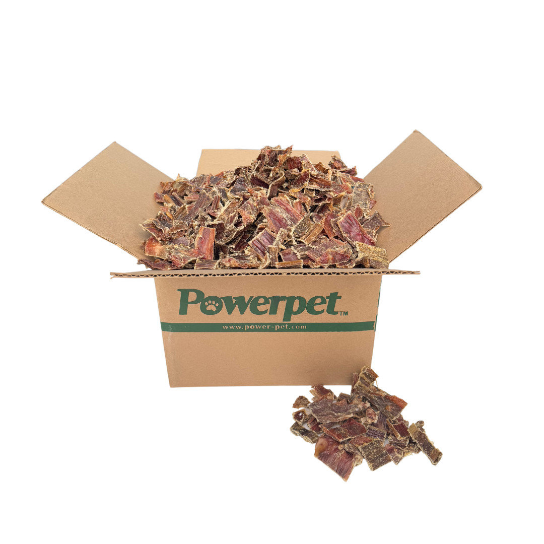 Powerpet/Beef Gullet Chips/ALL NATURAL Dog Treats/BRC CERTIFIED