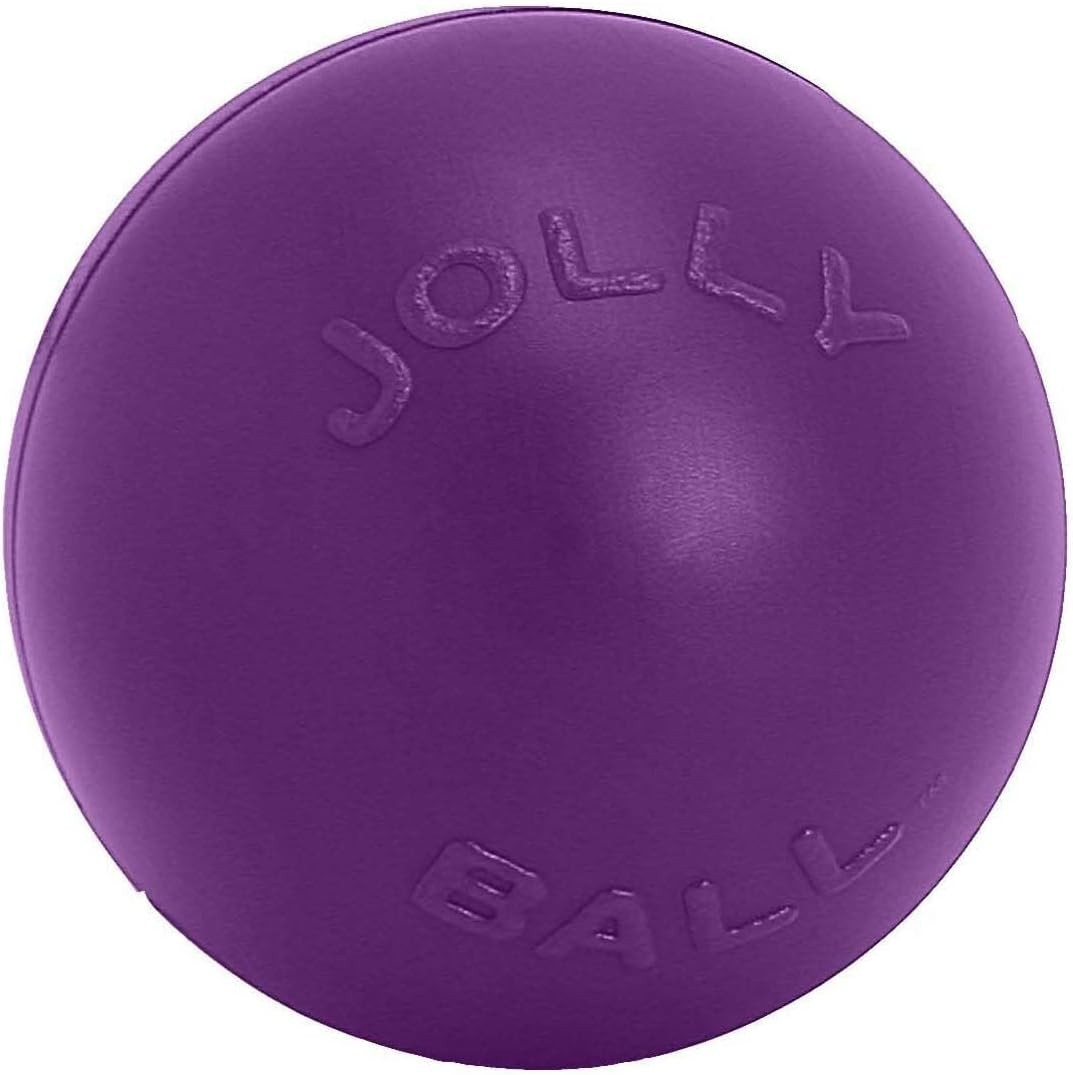 Jolly Pets Push-N-Play Ball – 14-Inch Blue Durable Toy for Ultimate Outdoor Play