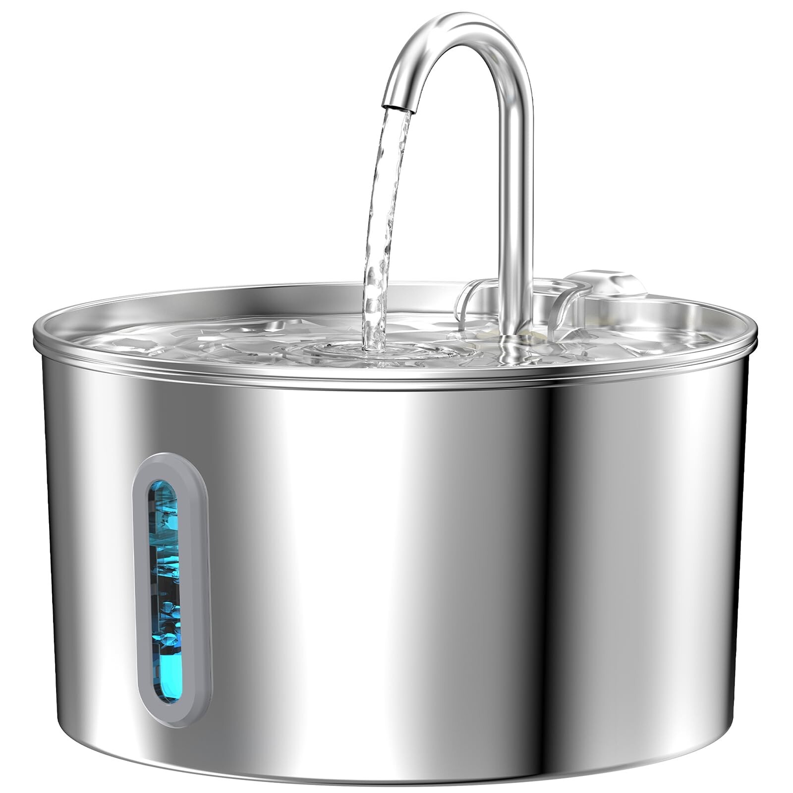 Pet Water Fountain 3.2L Automatic Cat Dog Drinking Water Bowl Stainless Steel