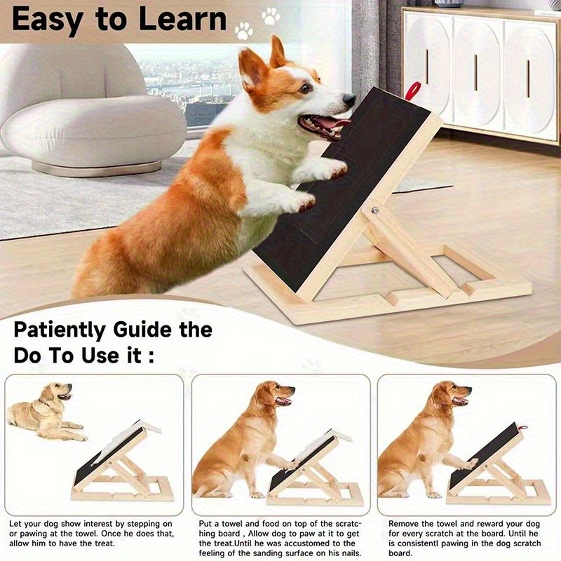Dog Scratch Pad For Nails, Dog Nail Scratch Pad-Nail File Scratch Board