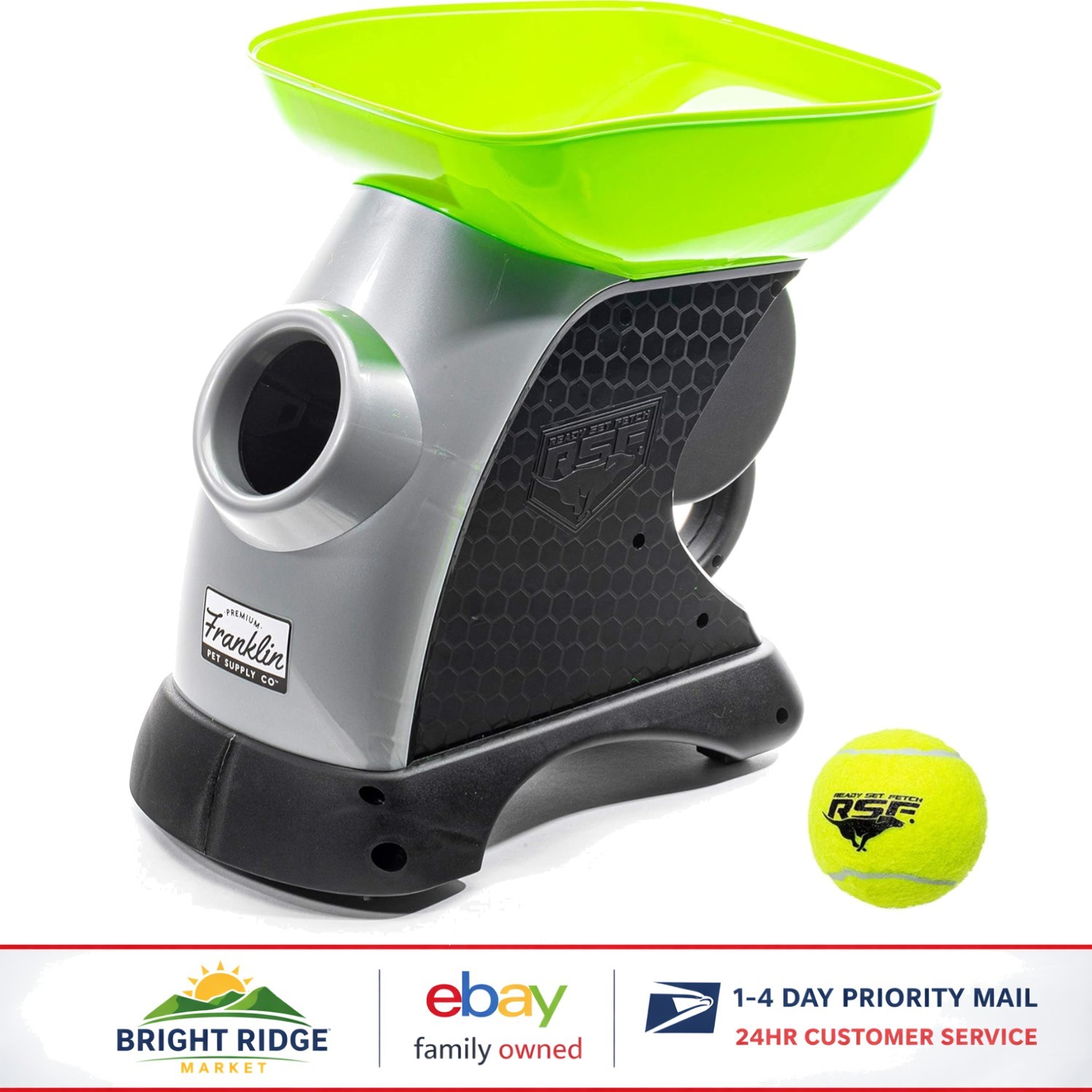 Automatic Tennis Ball Launcher for Dogs, Interactive Fetch Toy, Portable Design