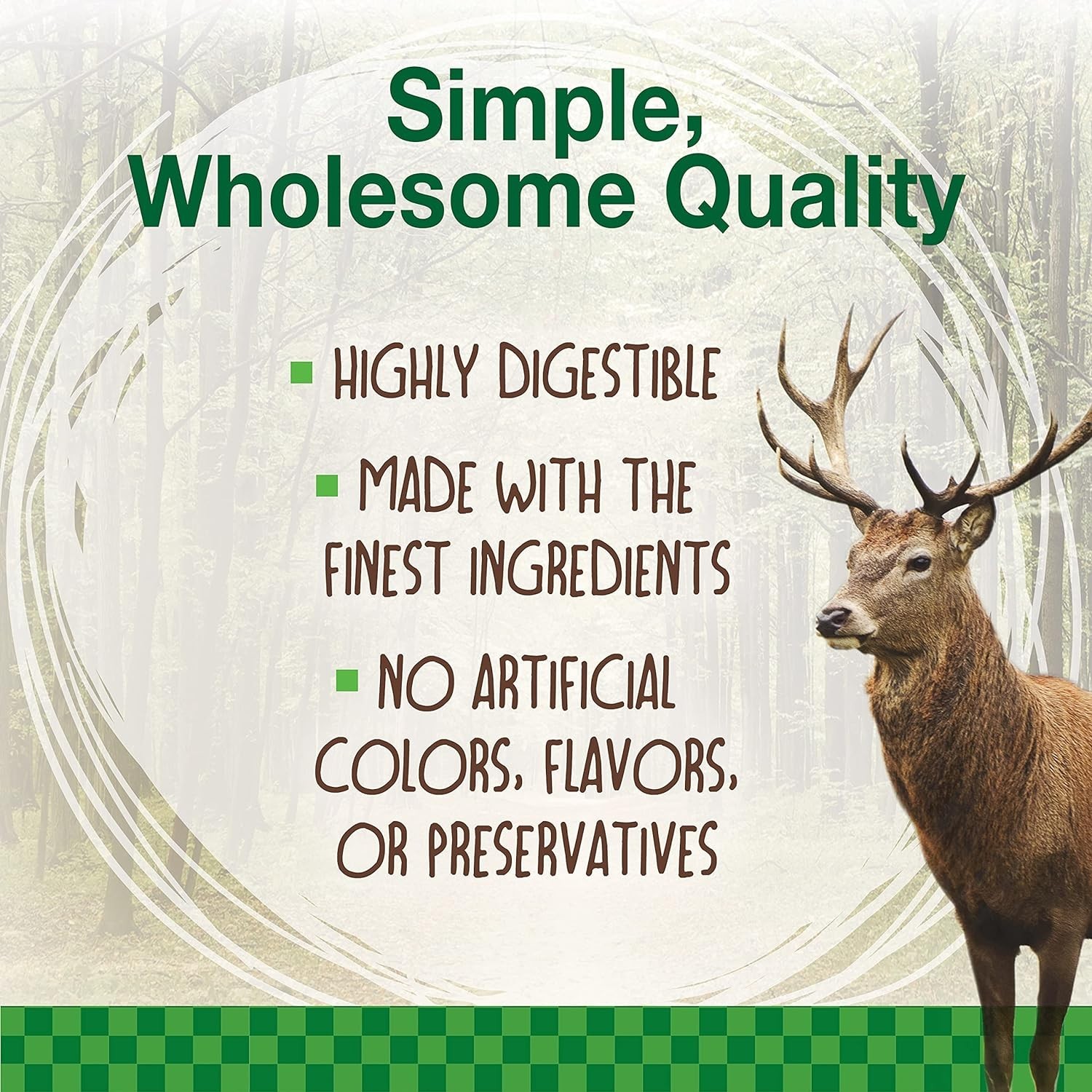 All-Natural Venison Chew Bones for Large Dogs – Long Lasting Dog Treats, 2 Count