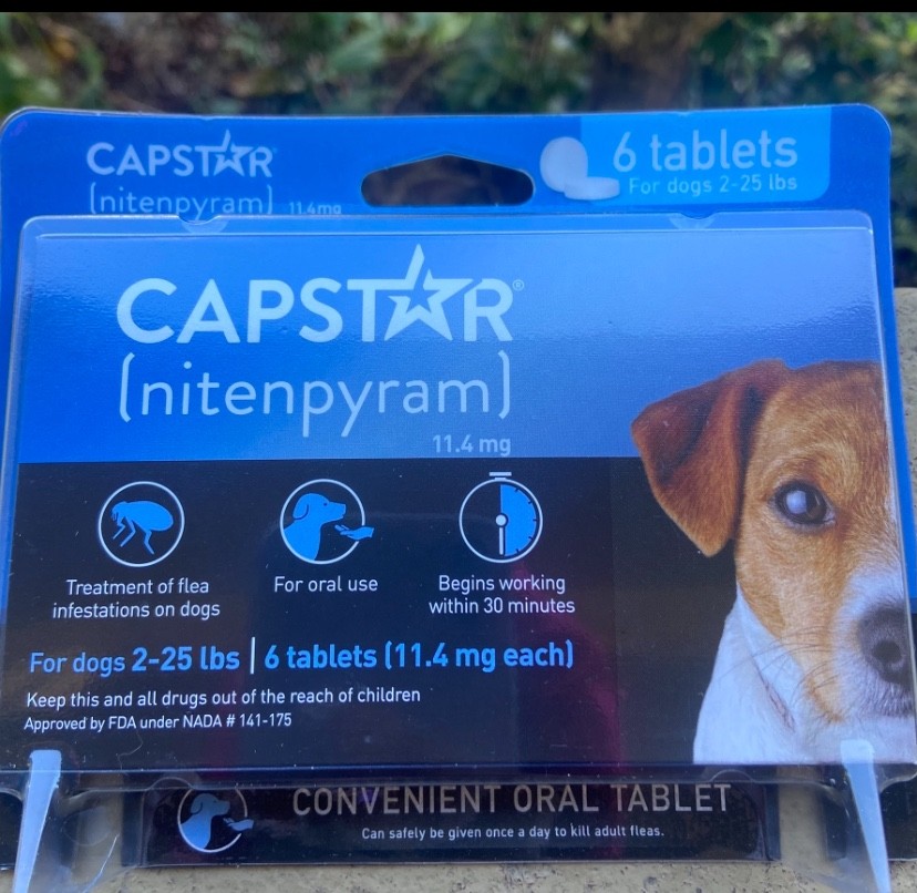 Capstar (Nitenpyram) 6 Tablets for Dogs (2-25 lbs) Exp 2028