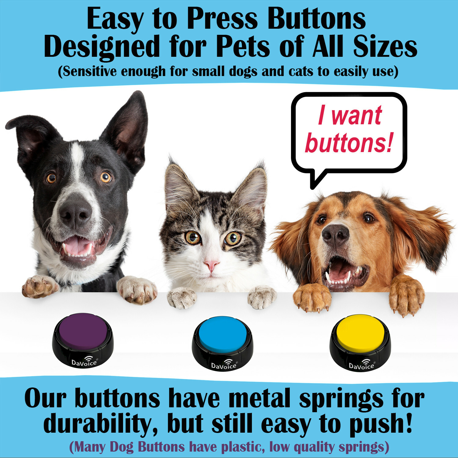 Dog Buttons, Dog Talking Buttons, Dog Communication Buttons, Dog Training Button