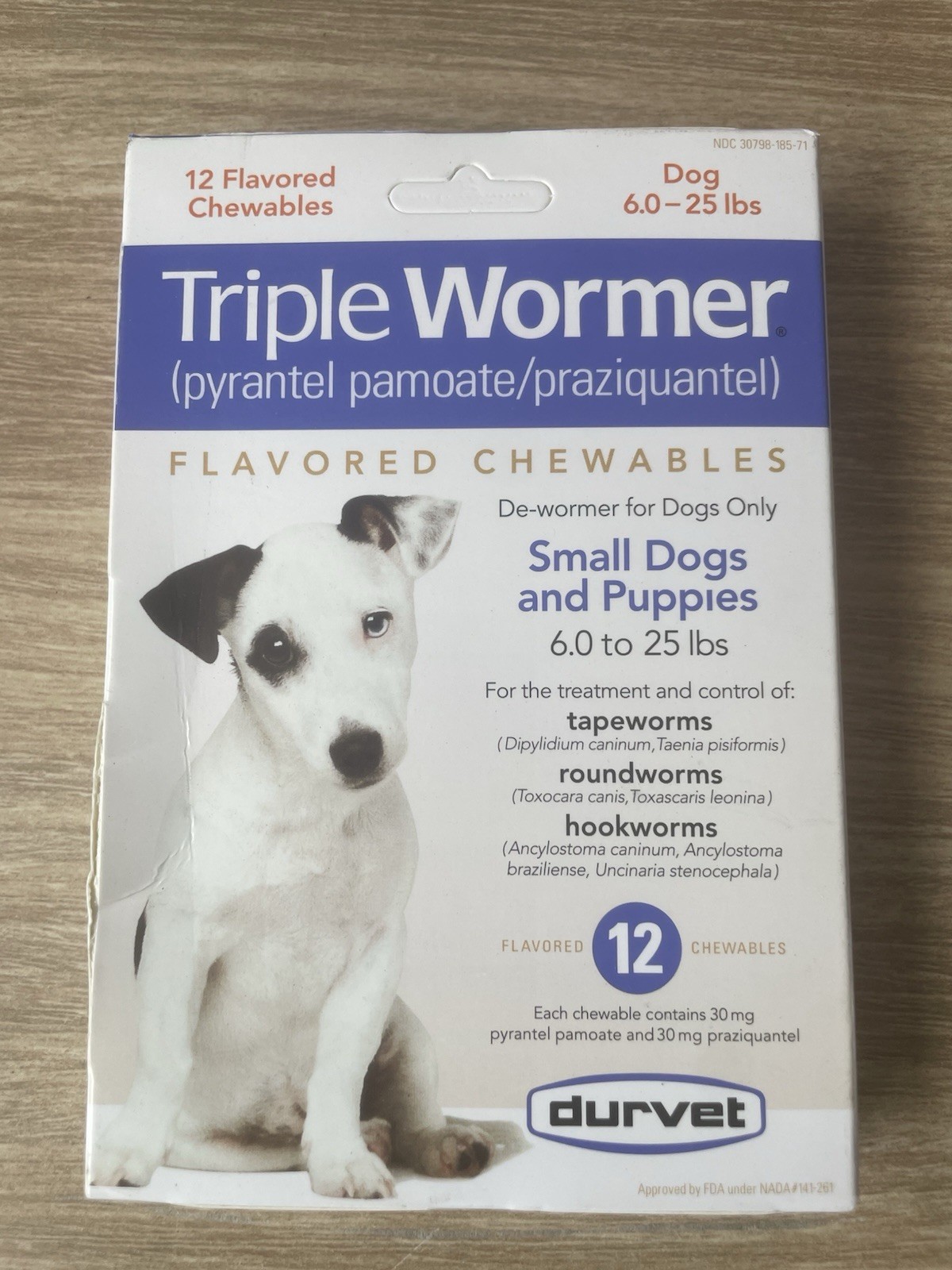 dewormer for small dogs 6lbs- 25lbs