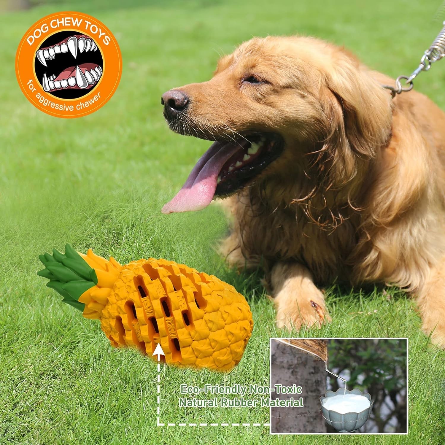 7.1 Dog Toy for Aggressive Chewers Large Breeds, Indestructible Dog Teeth
