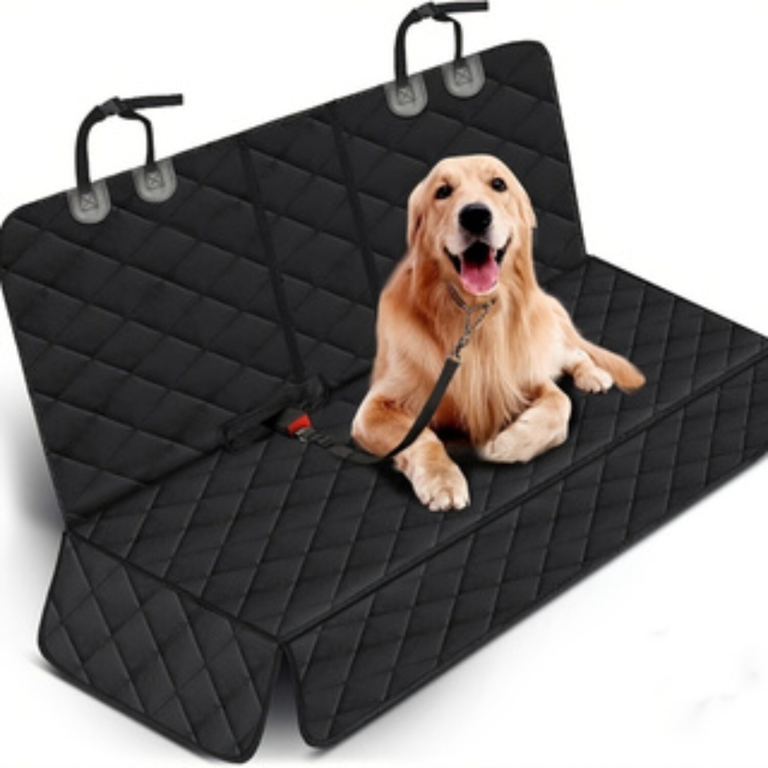 Dog Seat Cover Hammock for Back Seat Durable Waterproof Car Truck Suv Seatbelt