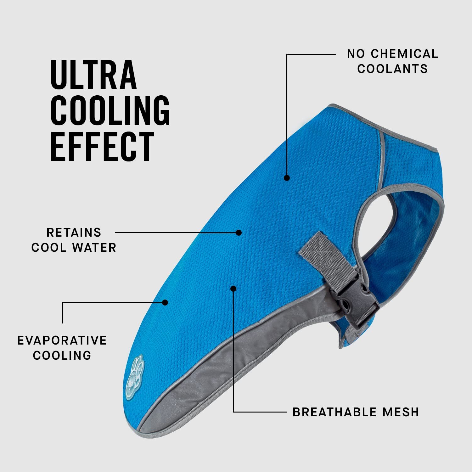 Canada Pooch – Chill Seeker Dog Cooling Vest, Breathable Mesh Material, Aqua, 8