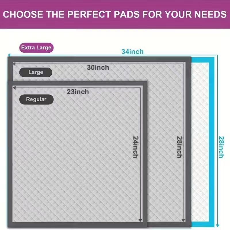 XXXL Training Pads Pet Pads – Thickened Disposable Pee Pads for Cats and Dogs