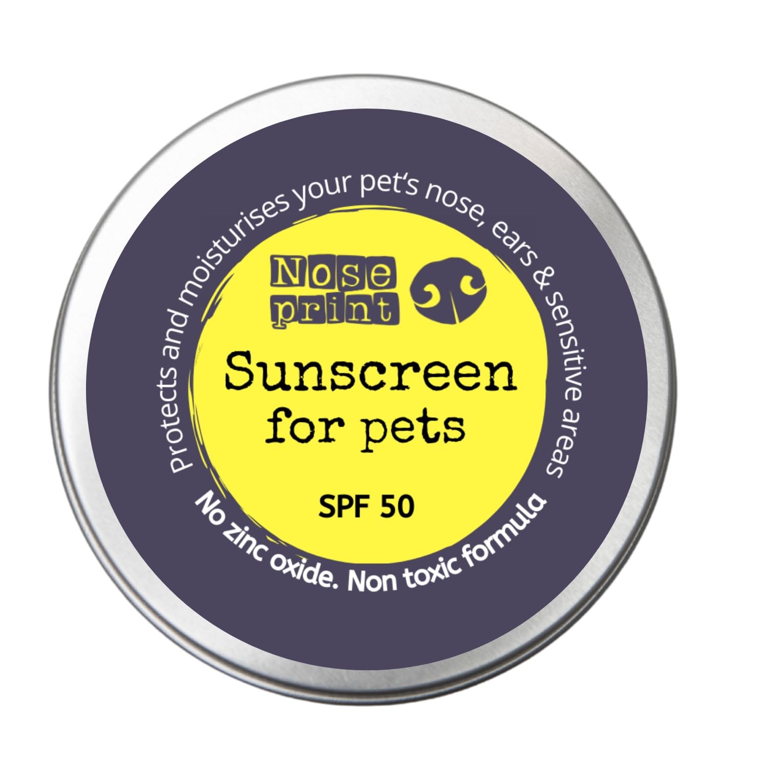 Noseprint Pet Sunscreen Balm, SPF 50, 15ml Tester, Zinc Oxide Free, white