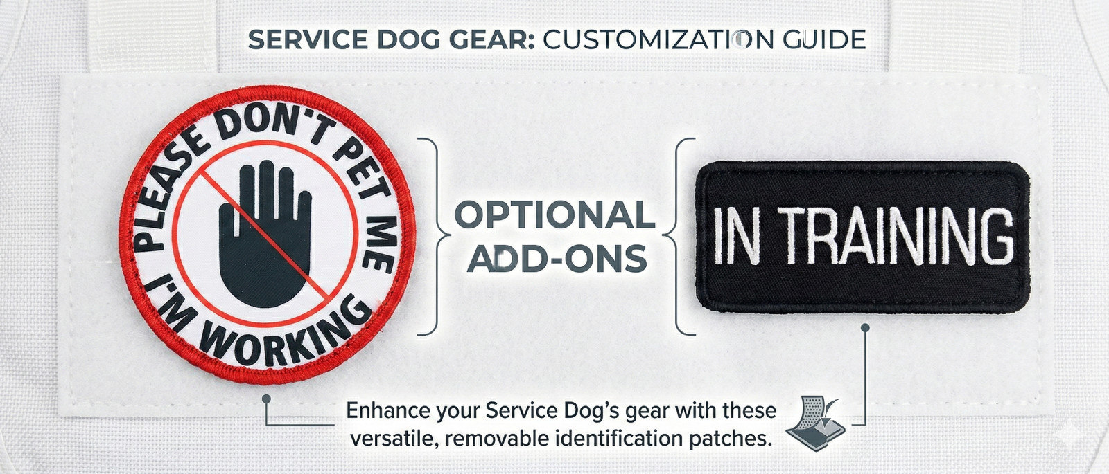 Service Dog Harness Vest Reflective – Patches – Waterproof ALL ACCESS CANINE™