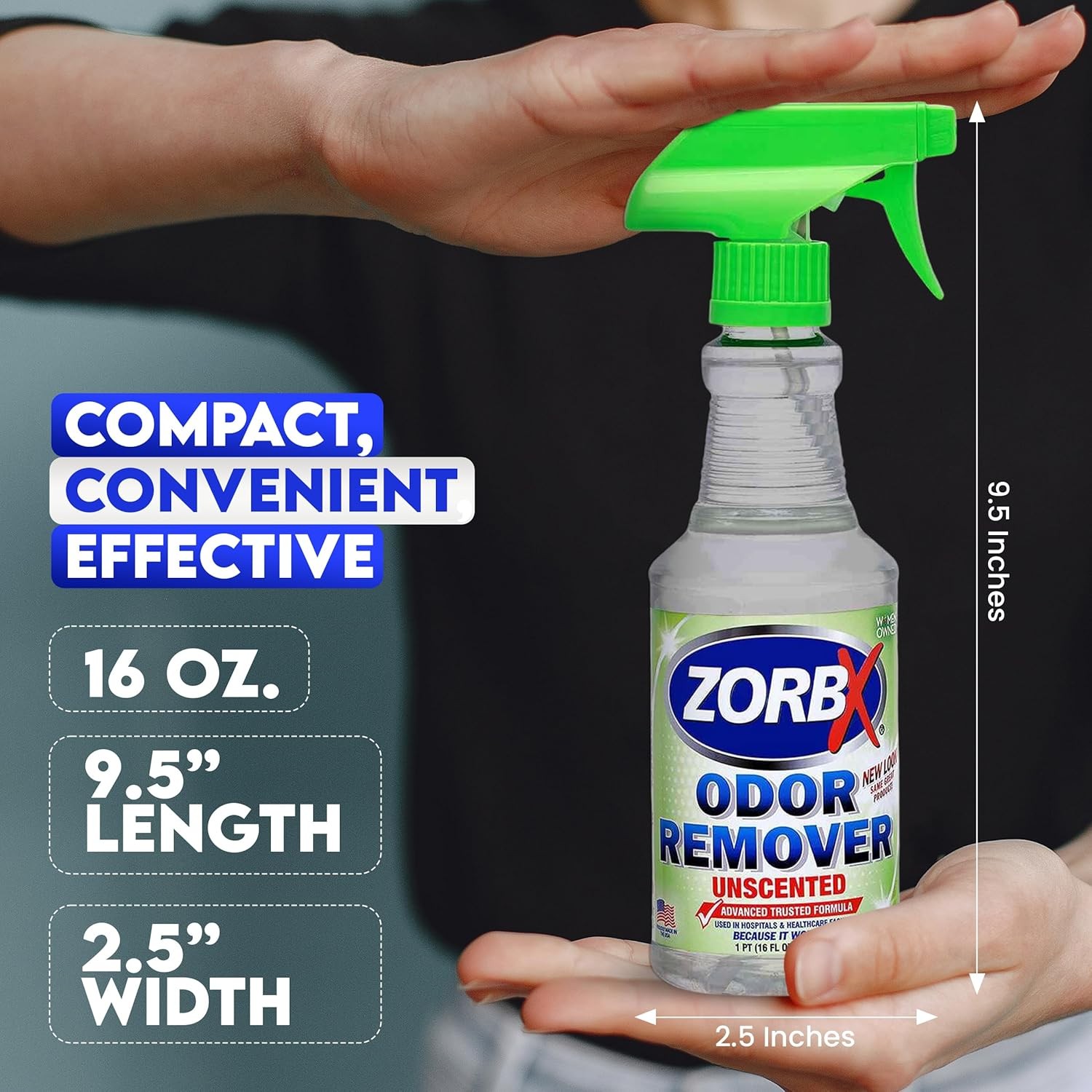 ZORBX Unscented Odor Eliminator for Strong 16 Fl Oz 16 (Pack of 1)