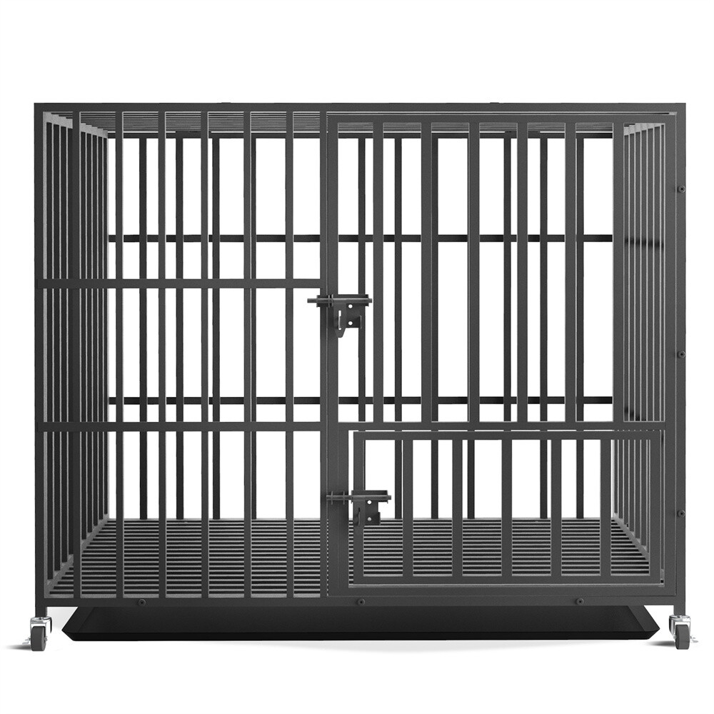 Heavy Duty Indestructible Dog Crate Cage for Large Medium High Anxiety Dogs