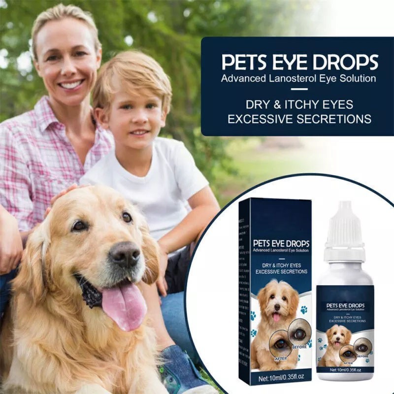 Lanosterol & NAC Dog/Cat Eye drops – Cataracts, Dry Eyes, Tearing, Lubricating