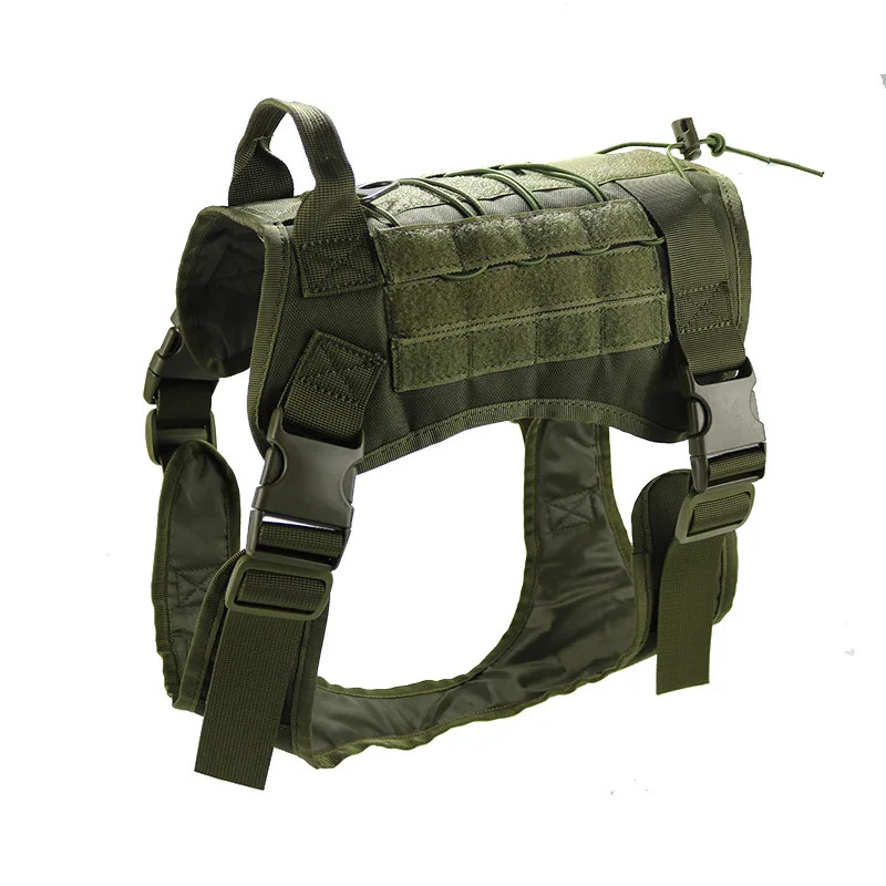 Tactical Dog Vest US Working Dog Military Harness with Handle No-pull Large