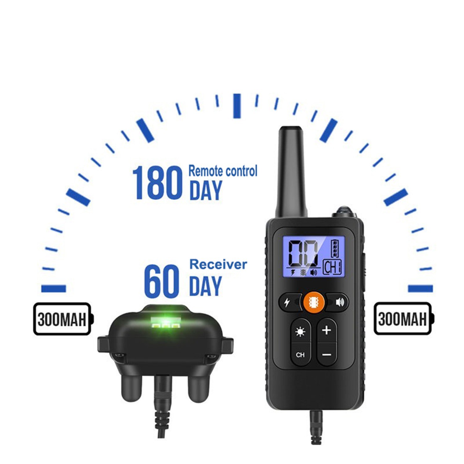 3300 FT PET Dog Training Collar Rechargeable Remote Shock Pet Waterproof Trainer