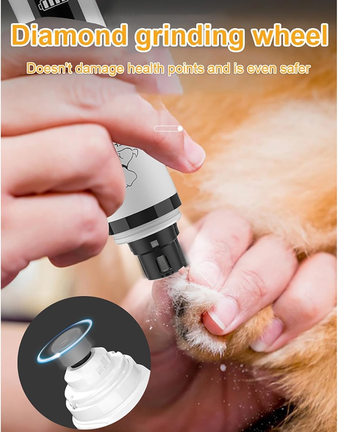 Upgraded Silent Groom Pro Nail Grinder Heusom Silent Grind Pro for Dogs Nail