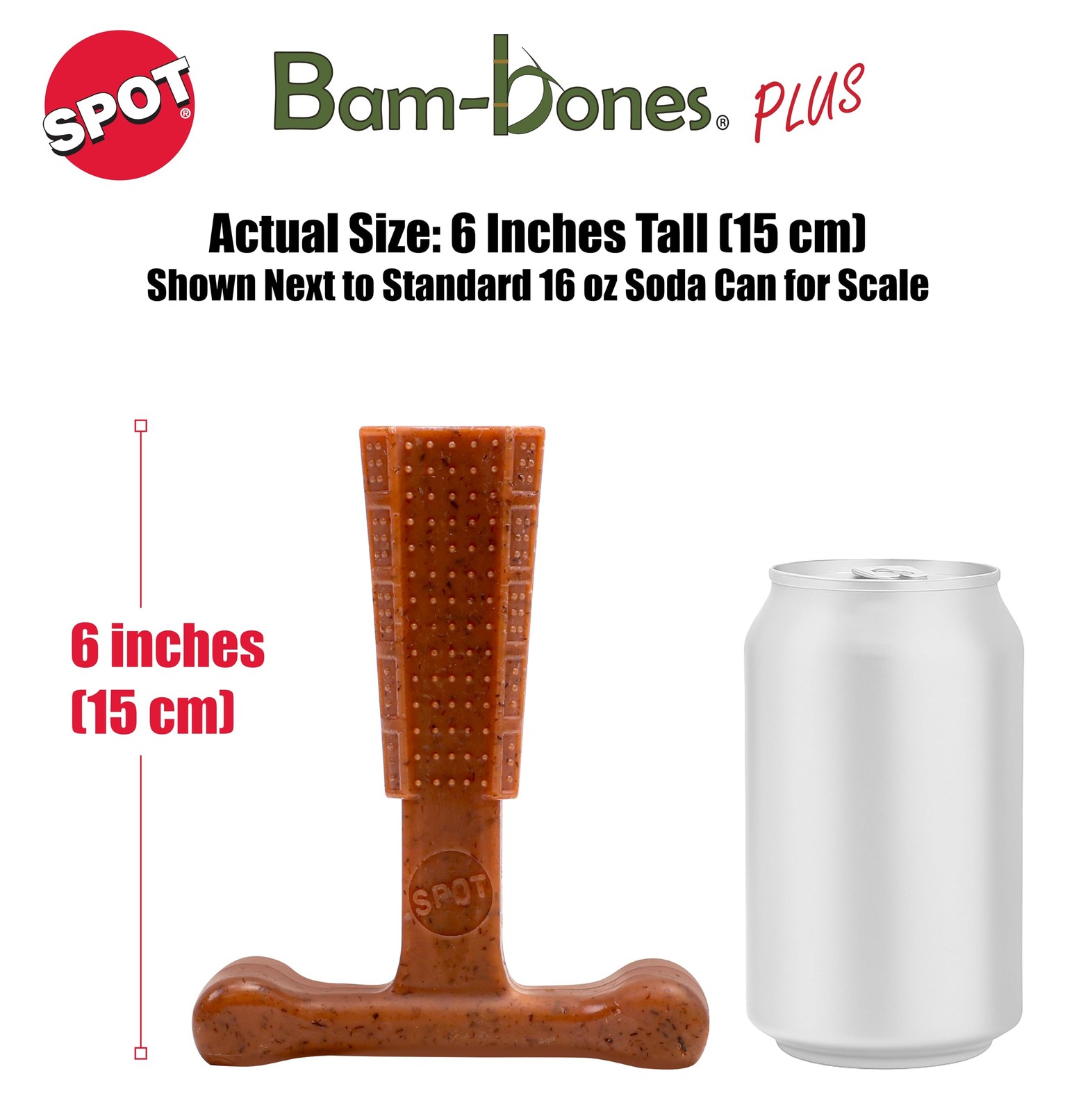 Durable T Bone Chew Toy For Aggressive Chewers Promotes Dental Health 7X5 Inch