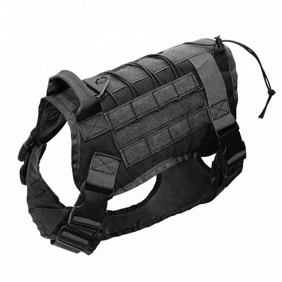 Dog Vest Tactical Working Dog Military Harness with Handle No-pull Large