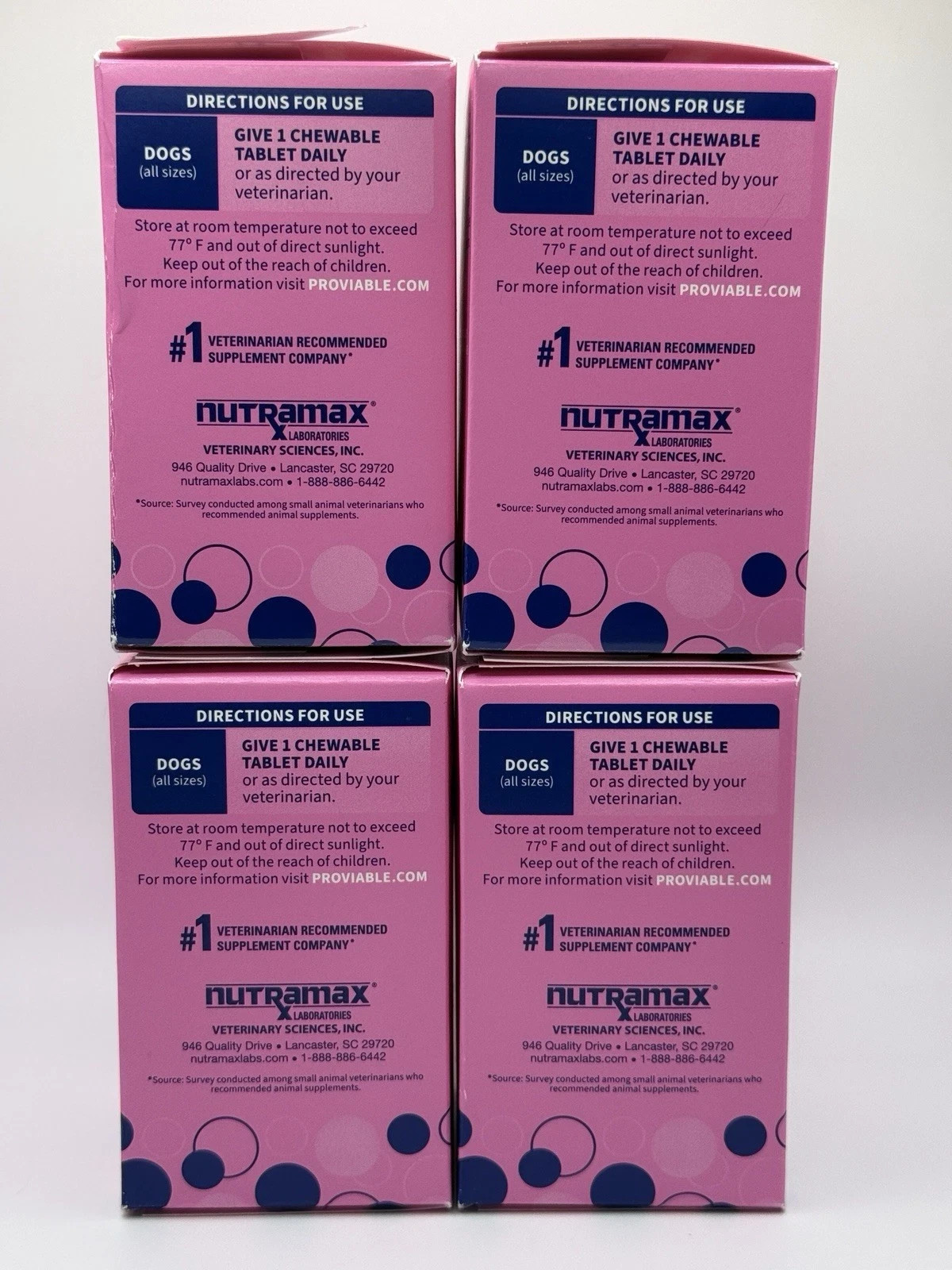 4X Proviable-DC Chewable Tablets Dogs 60 Tablets per box 240 Total Exp. 05/2027+