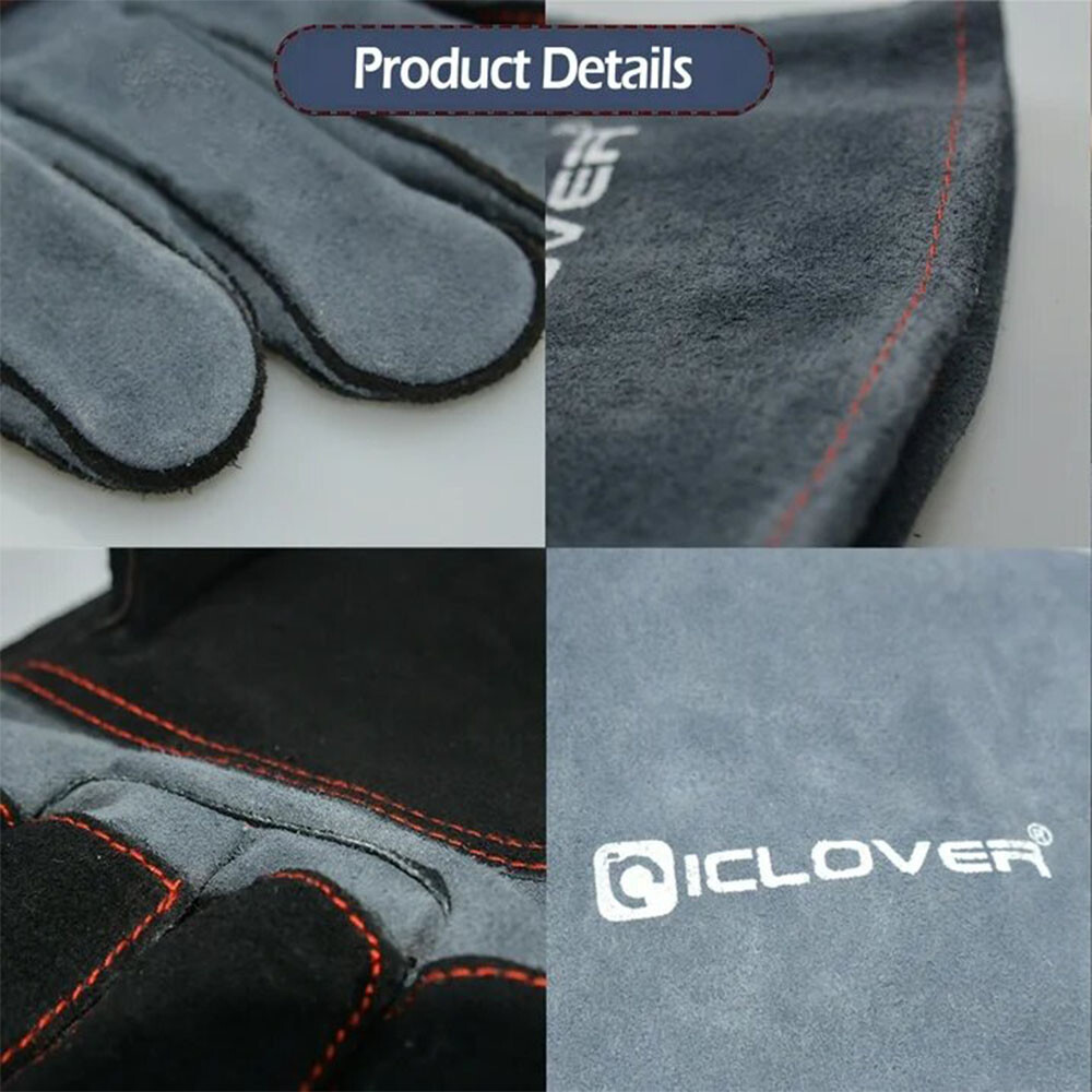 Animal Handling Gloves Leather Sleeve Bite Proof Dog Cat Bird Reptile Protection