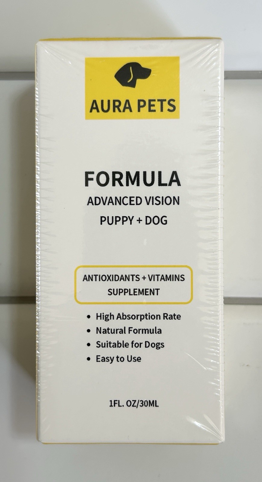 30ml AuraPets Vision Formula for Dogs with Lutein, Advanced Eye Care Supplement