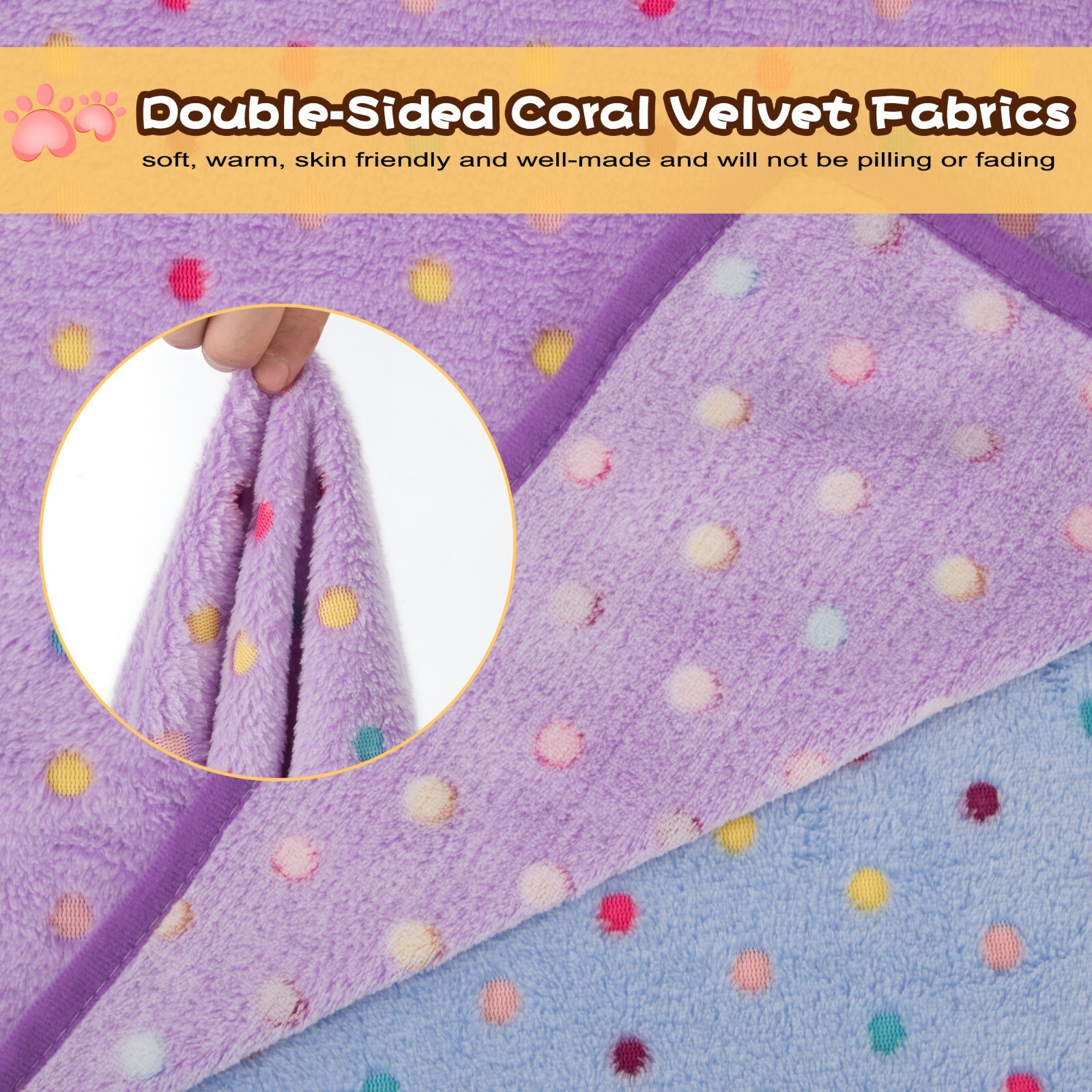 3X Flannel Pet Dog Blankets for Puppy Kitten Warm Soft Cushions Dog Cat Bed Mat
