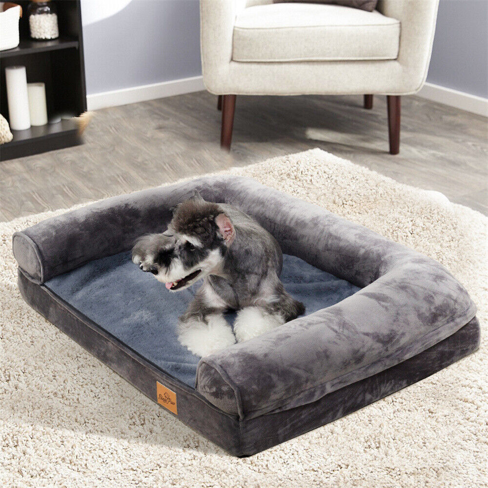 Jumbo XXXL Calming Dog Bed Orthopaedic Sofa Waterproof Washable Cover Plush Mat